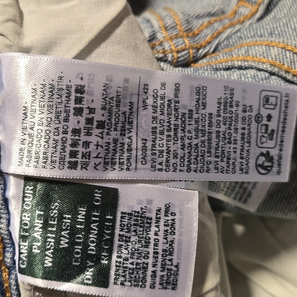 NWOT Levi's Women's Wedgie Straight Jeans 25 x 28 - Picture 5 of 6